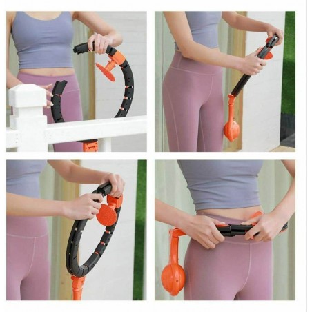 520228 Smart fitness hula hoop que no se cae rotación de 360 ° perdida de peso