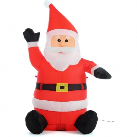 785196 Papá Noel hinchable 120h cm con protección IP44 iluminación LED