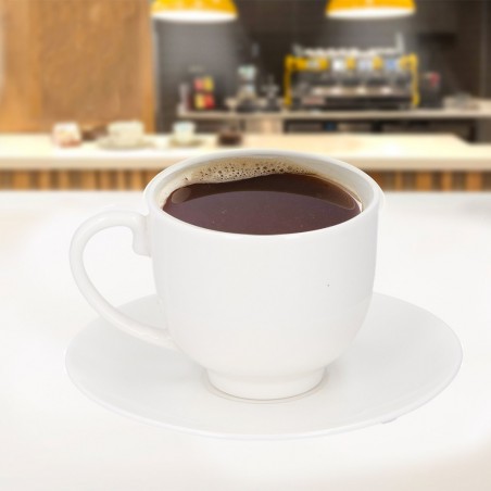 853581 Juego de 12 tazas y platillos para café expreso 75 ml en porcelana