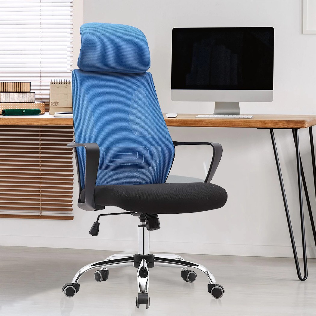 Silla de oficina ejecutiva Genius de acero transpirable con reposacabezas XL - Imagen 24 de 30