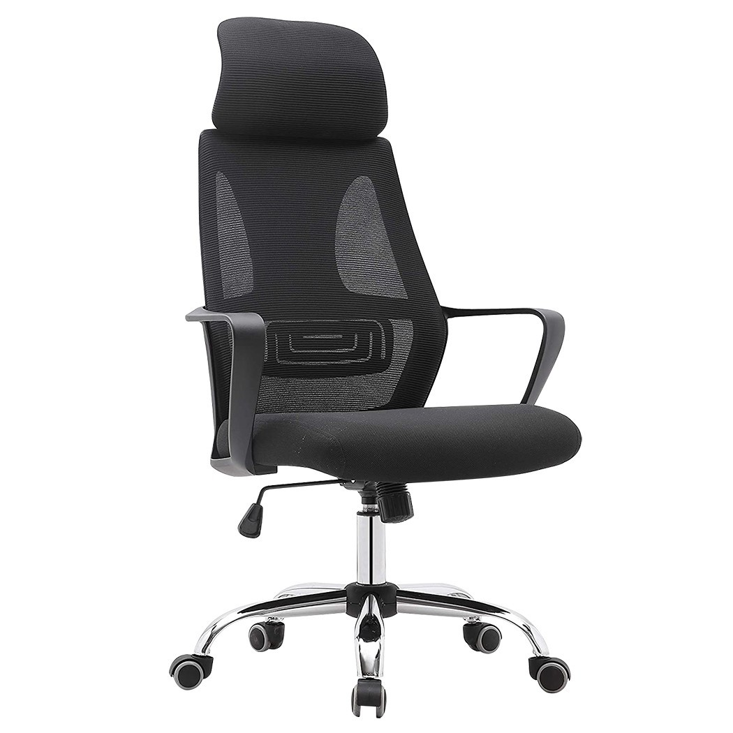 Silla de oficina ejecutiva Genius de acero transpirable con reposacabezas XL - Imagen 14 de 30