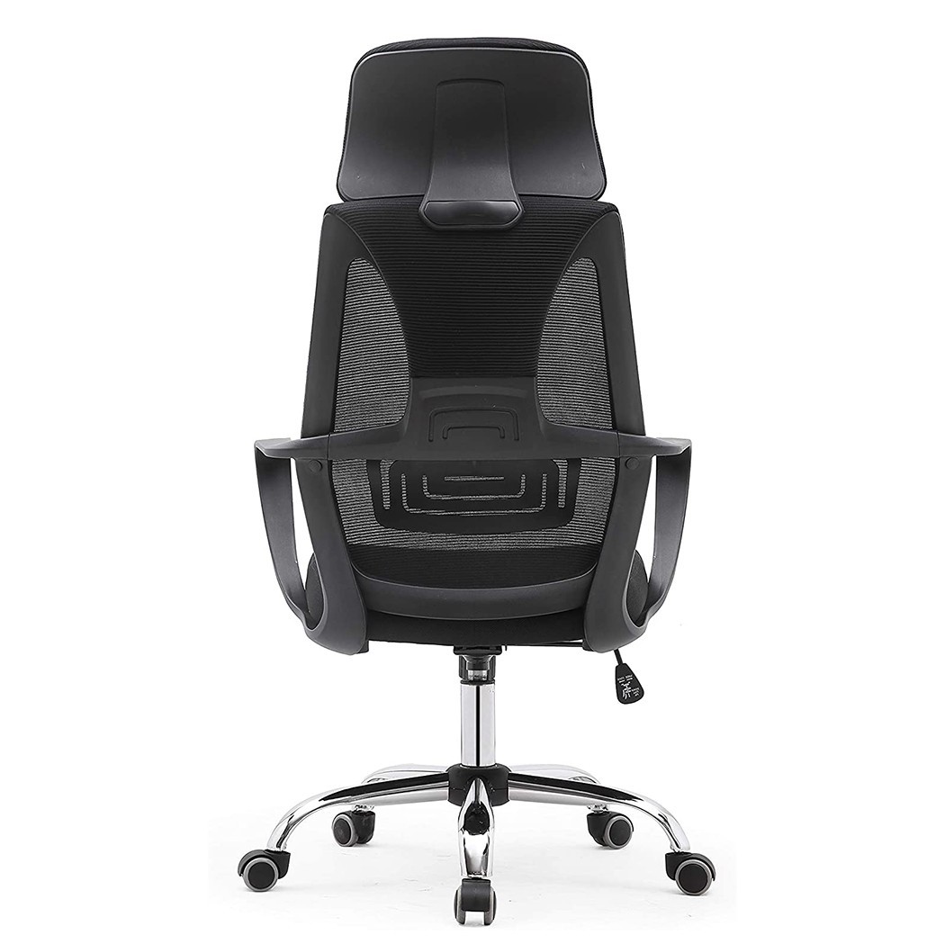 Silla de oficina ejecutiva Genius de acero transpirable con reposacabezas XL - Imagen 16 de 30