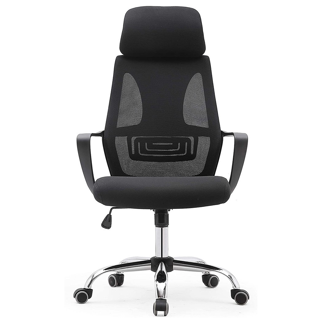 Silla de oficina ejecutiva Genius de acero transpirable con reposacabezas XL - Imagen 17 de 30