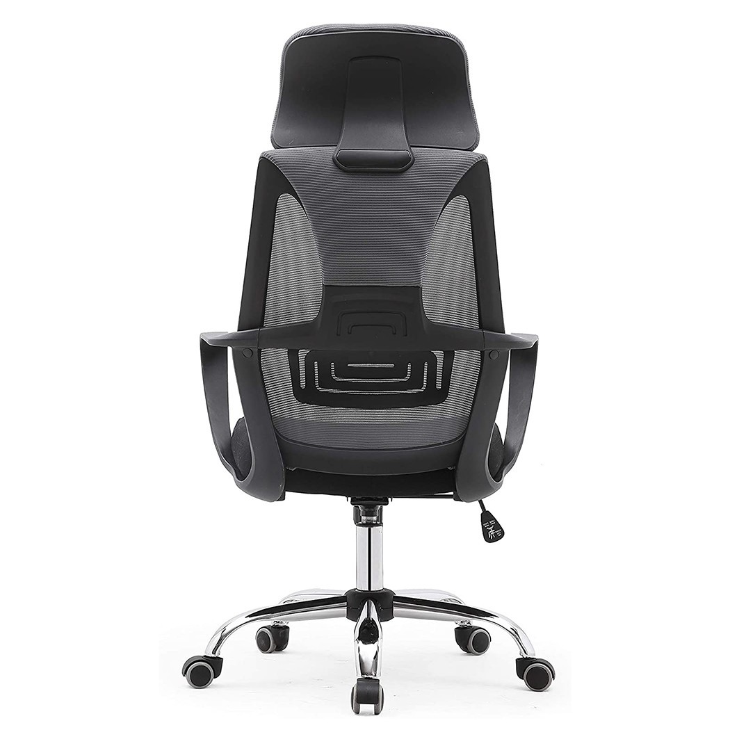 Silla de oficina ejecutiva Genius de acero transpirable con reposacabezas XL - Imagen 18 de 30