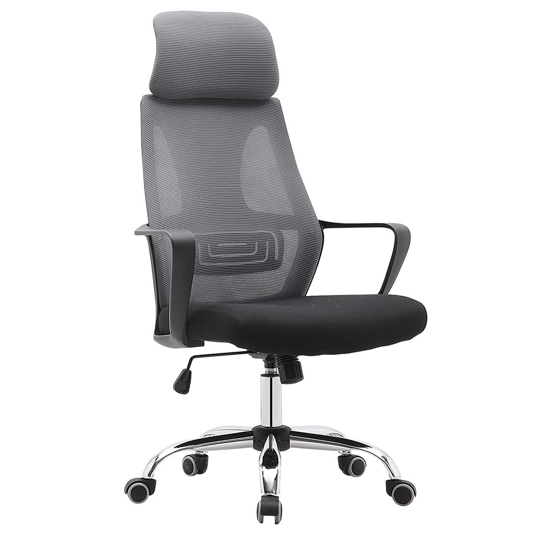 Silla de oficina ejecutiva Genius de acero transpirable con reposacabezas XL - Imagen 27 de 30