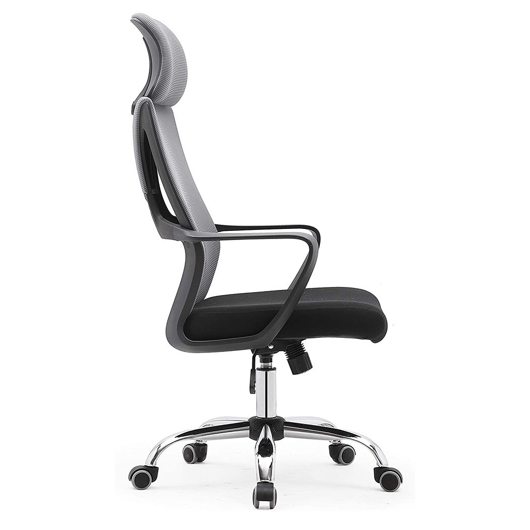 Silla de oficina ejecutiva Genius de acero transpirable con reposacabezas XL - Imagen 28 de 30