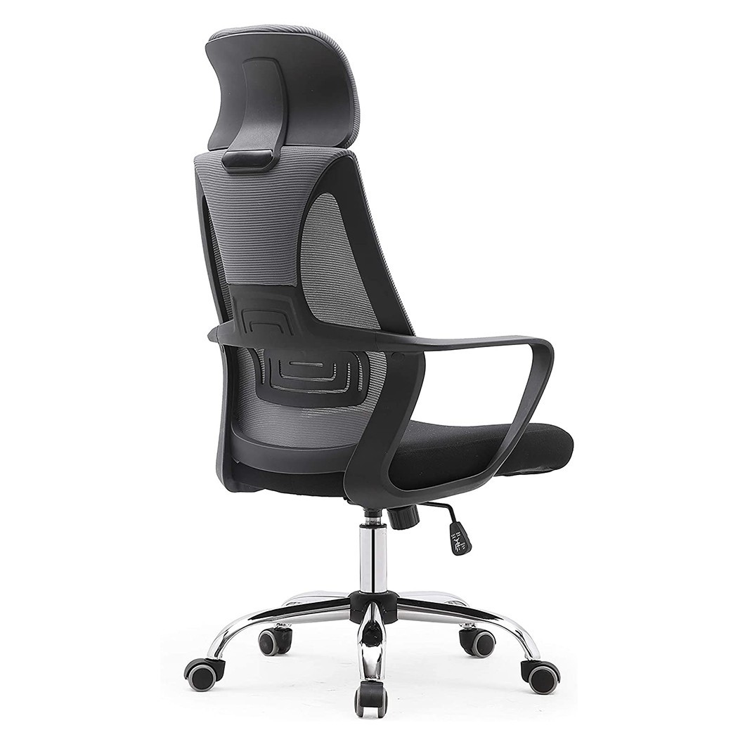 Silla de oficina ejecutiva Genius de acero transpirable con reposacabezas XL - Imagen 29 de 30