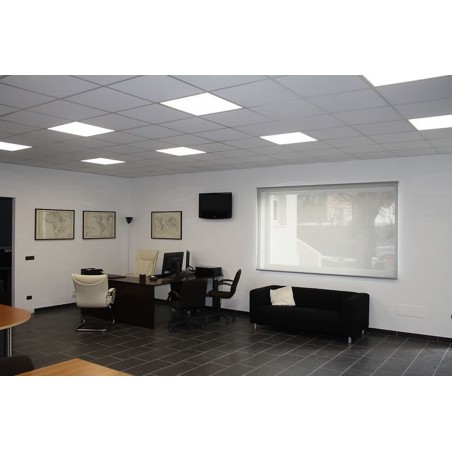 606016 Panel de luz LED 48 vatios 6500K empotrable 60x60 cm luz fría clase A
