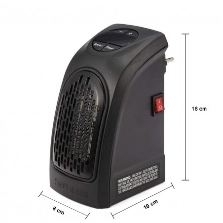 871903 Calentador eléctrico 350WTT calienta hasta 23m² temperatura hasta 32 °