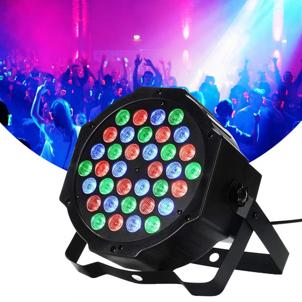 000364 Foco luz estroboscópica rgb 36 LED de...