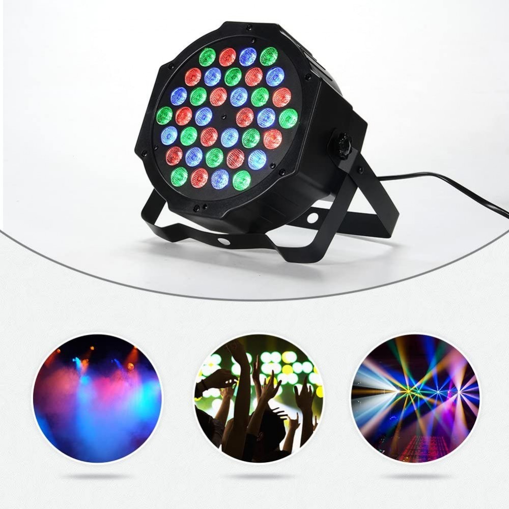 000364 Foco luz estroboscópica rgb 36 LED de...