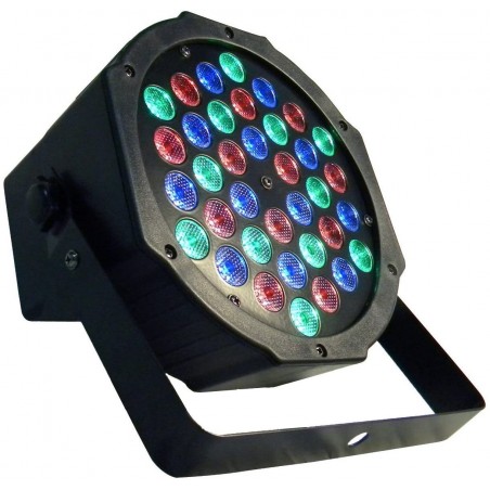 000364 Foco luz estroboscópica rgb 36 LED de colores 4 modos diferentes
