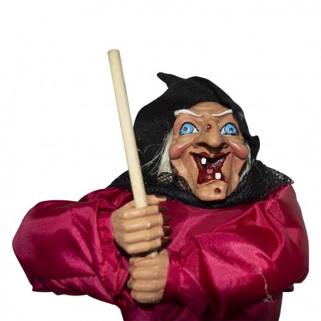 535208 Bruja de decoración los ojos que se iluminan y suenan 60 X 20 Cm