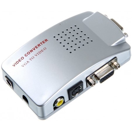819019 Video Converter de alta resolución VGA a rca s-video tv notebook pc