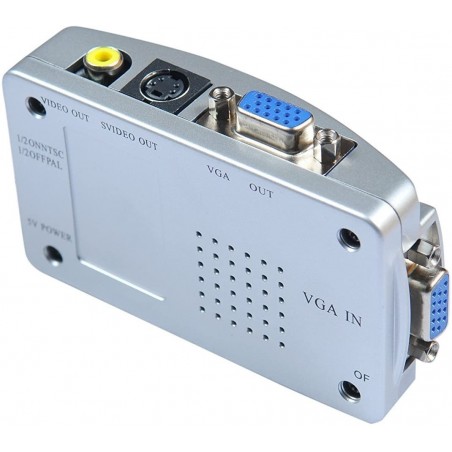 819019 Video Converter de alta resolución VGA a rca s-video tv notebook pc