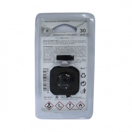 591748 Ambientador coche Setablu aroma black ice elimina mal olor 4ml