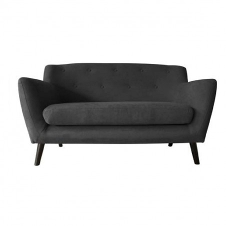 Sofá de dos plazas TRUDY con estructura de madera tapizado desenfundable