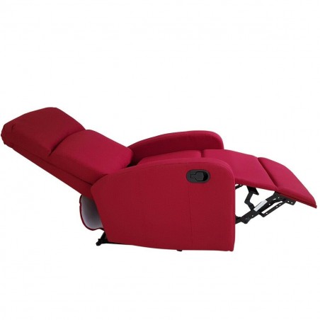Sillón relax reclinable manual VIDA T reposapiés extraíble en tejido