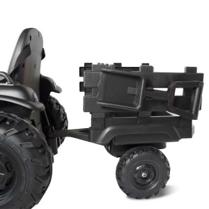 BK0925 Tractor eléctrico para niños 12V con remolque,... 2