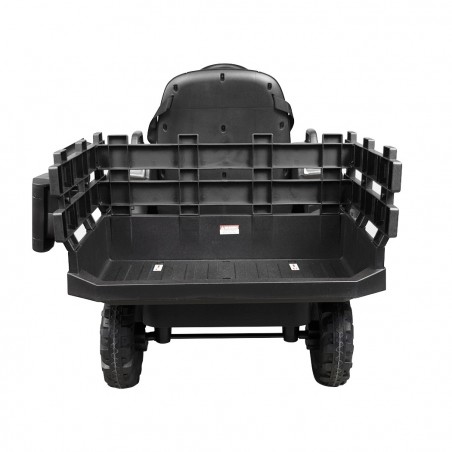 BK0925 Tractor eléctrico para niños 12V con remolque, control remoto MP3 y luces