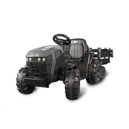 BK0925 Tractor eléctrico para niños 12V con remolque, control remoto MP3 y luces