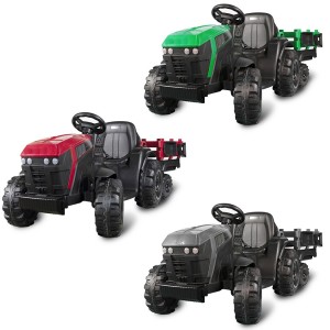 BK0925 Tractor eléctrico para niños 12V con remolque,...