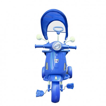 LT916 Triciclo infantil de empuje con freno doble y asiento giratorio de frente