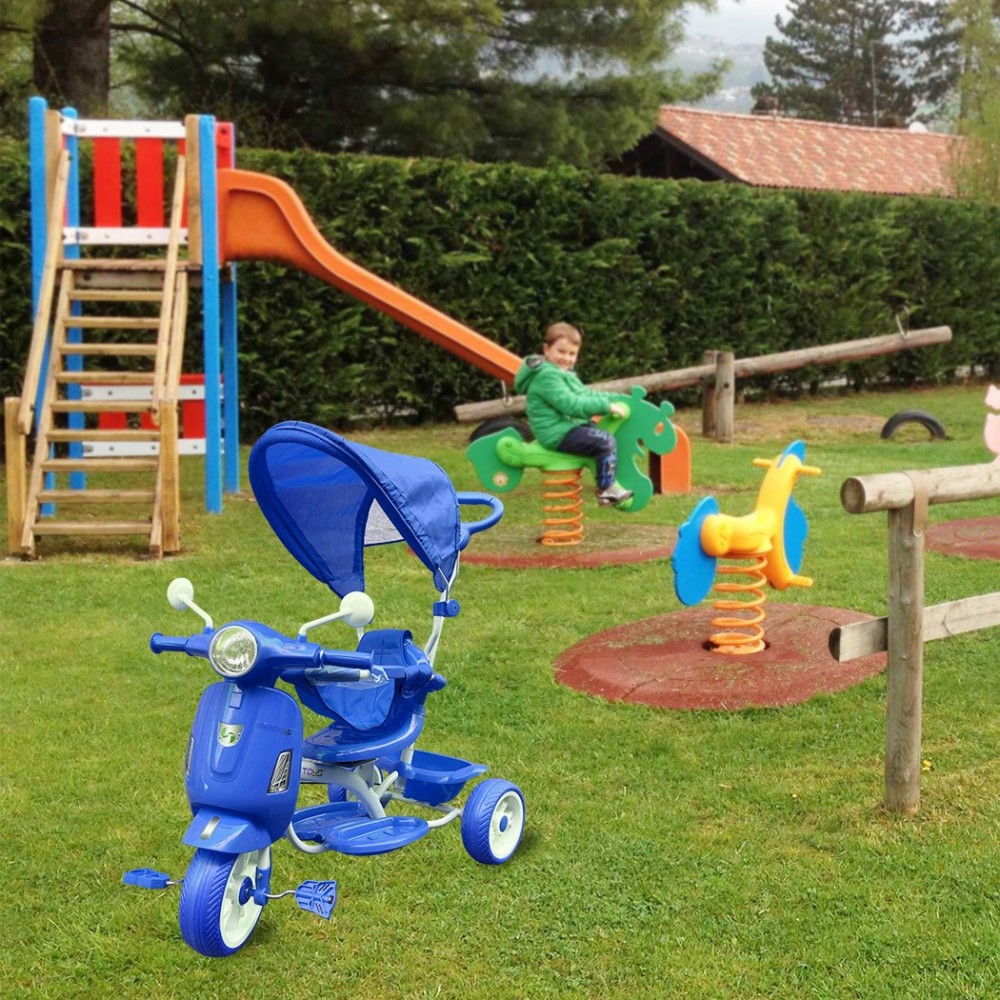 LT916 Triciclo infantil de empuje con freno...