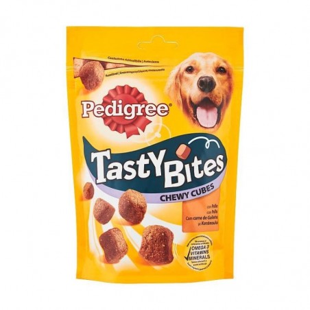 126943 Pedigree Tasty minis con omega 3 y vitamina E sabor a pollo y pato 130 g