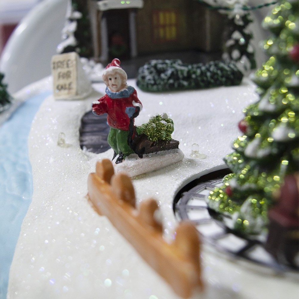 361003 Decoración pueblo navideño ÁRBOLES...