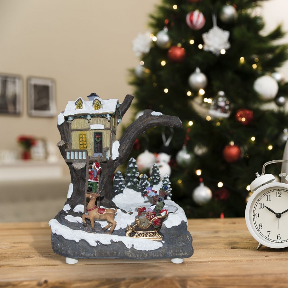 361008 Decoración pueblo navideño CASA con...