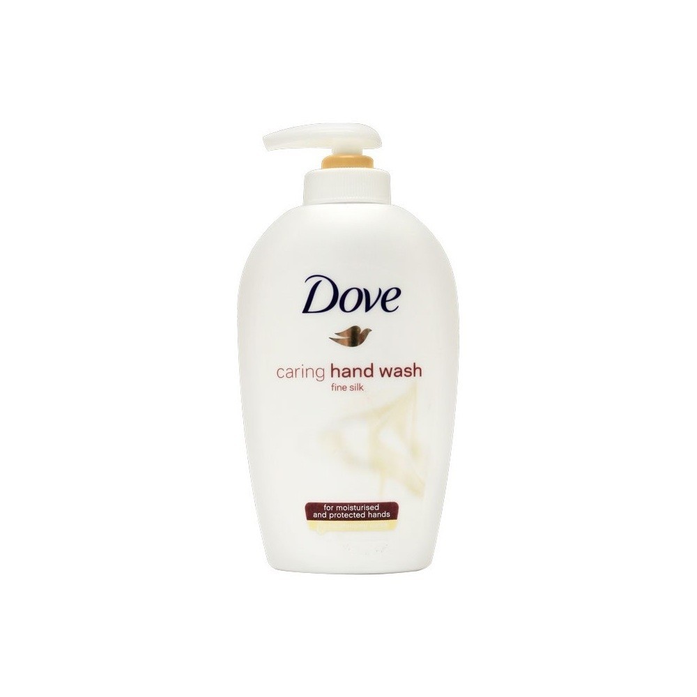 605776 Jabón de manos Dove caring hand wash fine silk 250 ml crema hidratante