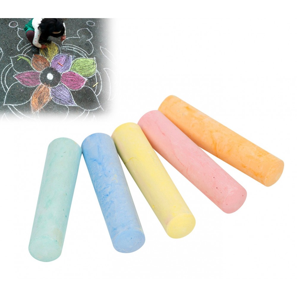 90726 Pack de 15 tizas de colores MAXI 10cm...