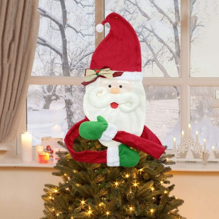 6145018 Gorro para árbol de Navidad forma de cara Papá Noel y con manos