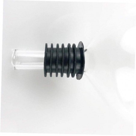 794979 Soporte forma copa de vidrio para botella de vino con junta de silicona