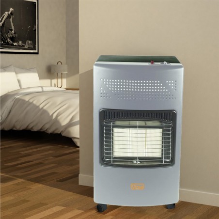 71406 Estufa de gas con panel de infrarrojos 3 elementos VINCO 4200W 36x41x72 cm