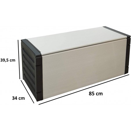 9240 Banco 3 compartimentos con bolsas para reciclaje de basura COFRE 85x39x34cm