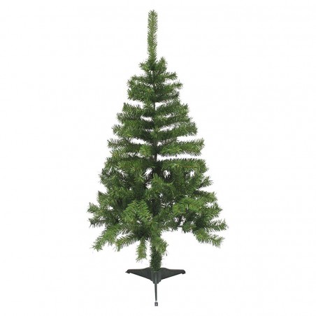 164068 Árbol de Navidad 120H cm con 145 ramas plegables en PVC abeto artificial