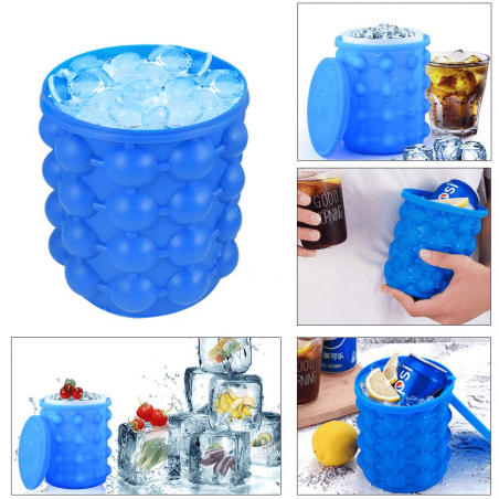 018053 Cubo de silicona para hielo o cubitera Cube Maker de doble uso