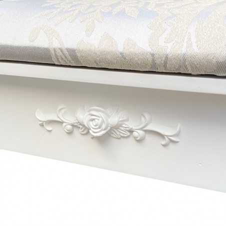 398004 Tocador con taburete y espejo mueble tocador para maquillaje 3 cajones