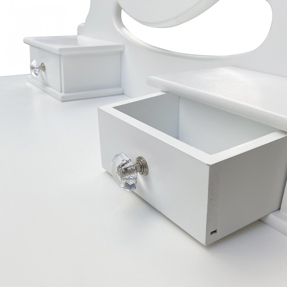 398004 Tocador con taburete y espejo mueble...