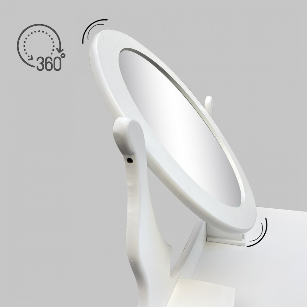 398004 Tocador con taburete y espejo mueble...