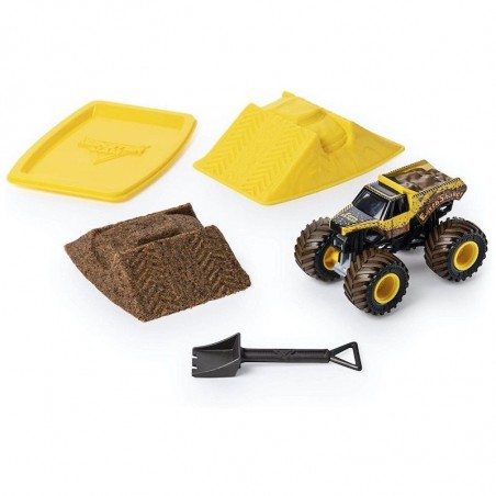 553688 MONSTER JAM DIRT starter set Zombie / Eart Shaker set con rampa y arena