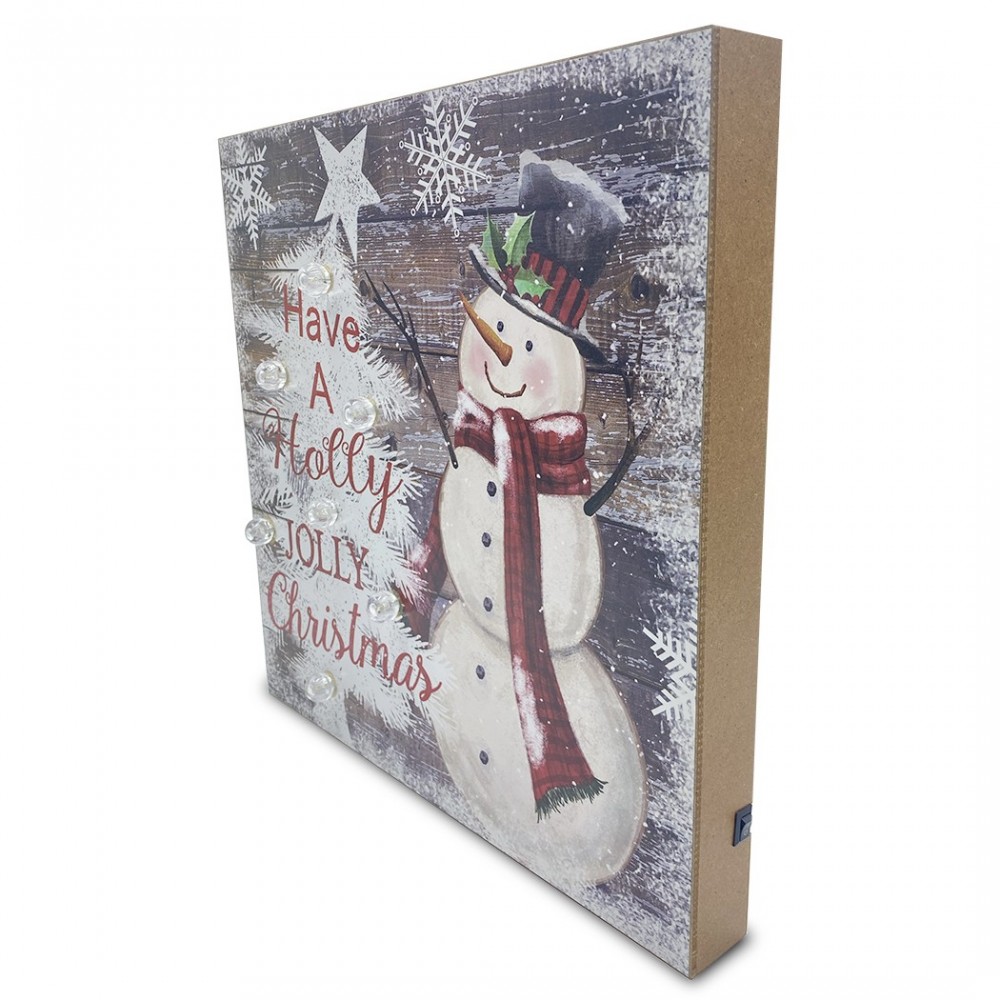 782312 Cuadro de Navidad MUÑECO DE NIEVE con...