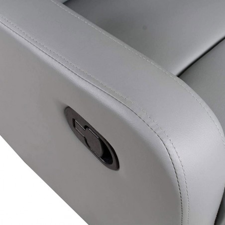 Sillón relax reclinable manual SAMOA WD reposapiés extraíble en ecopiel