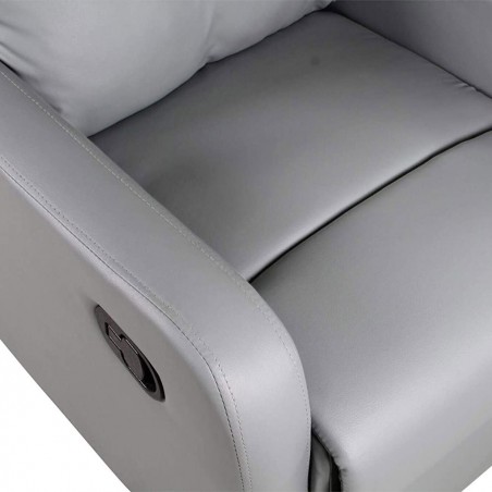 Sillón relax reclinable manual SAMOA WD reposapiés extraíble en ecopiel