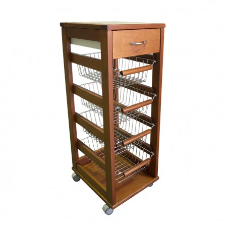 380519 Frutero de cocina ahorra espacio Vesuvio construido en madera de haya