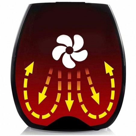 873900 Freidora de aire de 1300 W sin uso de aceite Cesta extraíble de 1,8 L