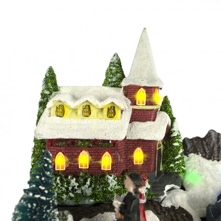 899904 Paisaje móvil navideño con luces, música navideña y movimiento