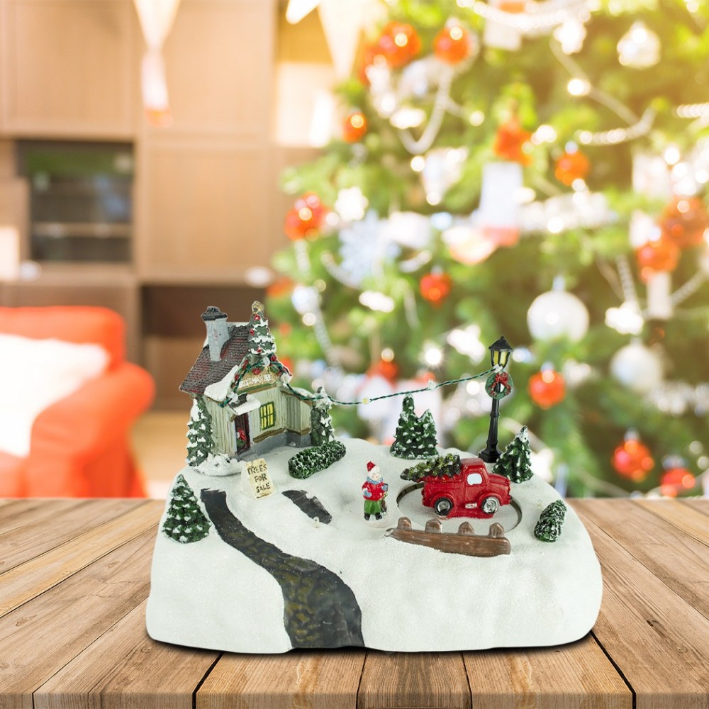 361002 Paisaje móvil y navideño con tienda,...